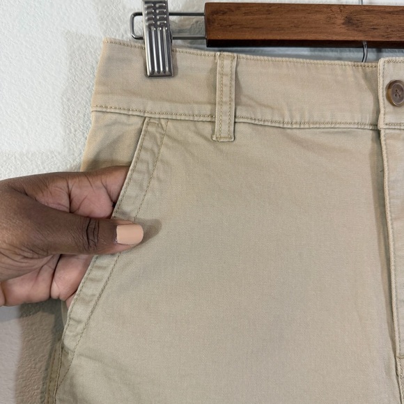 GAP Girlfriend Khaki Chino Pants Size 4 Tall Straight Leg Casual Preppy Office - Picture 5 of 12